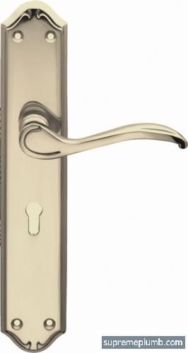 Minster Lever Lock Satin Nickel